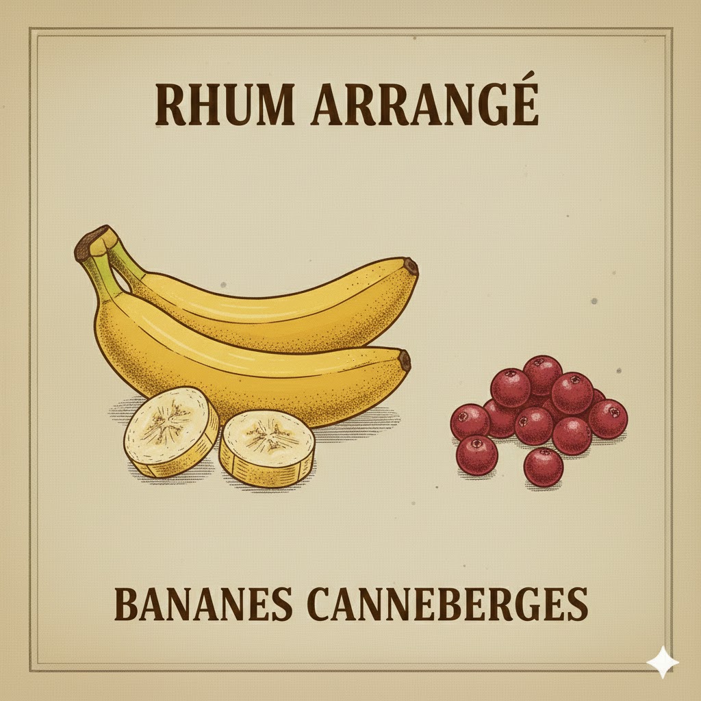 rhum bananes cranberries maison eden